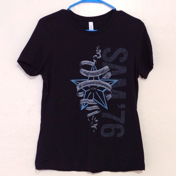 Bella Canvas Samual Adams 76 Graphic T-Shirt Size S - Picture 3 of 8